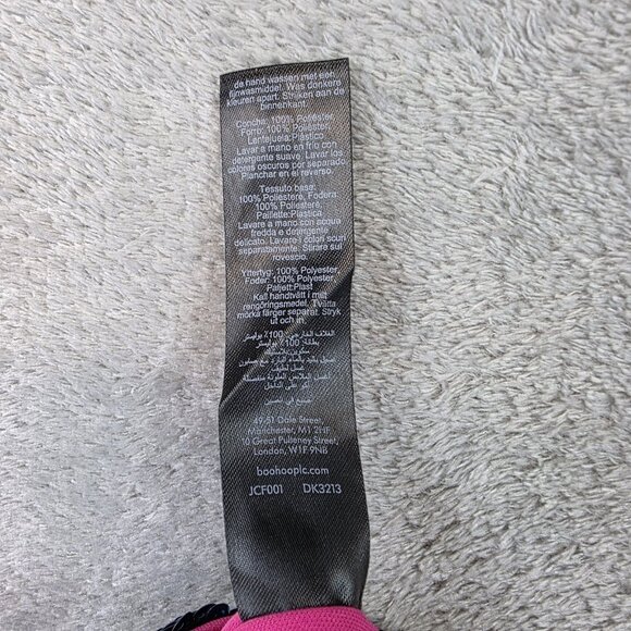 Nasty Gal Pants Womens 10 Multicolor Sequin Flare Side Fringe Festival Party - Picture 5 of 11